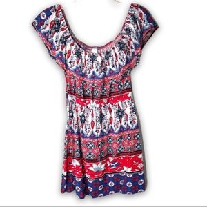 NB | Off the shoulder ruffle top dress